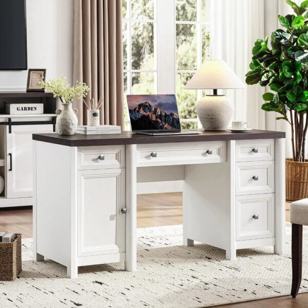 Rustic Farmhouse Office Desk