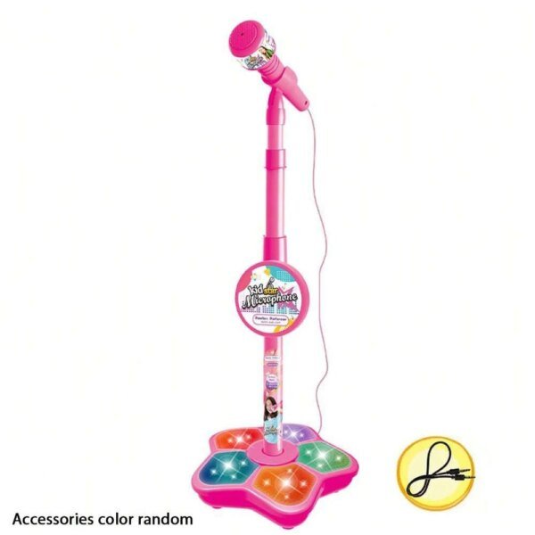 2-in-1 Adjustable Kids’ Karaoke Microphone & Stand