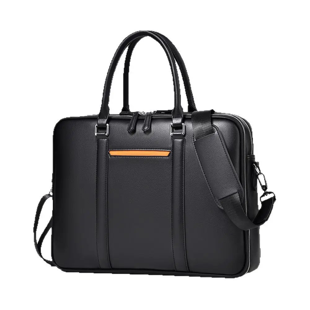 Luxury Genuine Leather Business Briefcase | Men’s Designer Laptop Messenger Bag