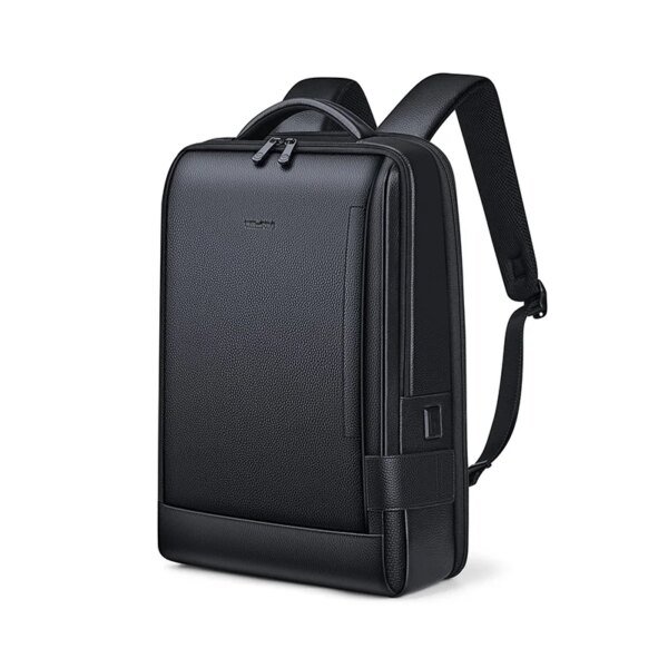 The Executive Nomad: Genuine Leather High-Capacity Backpack